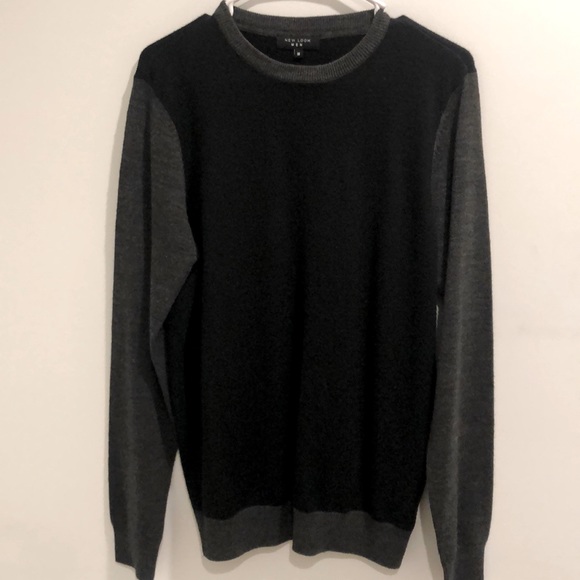 New Look Black and Grey Sweater - Picture 1 of 3